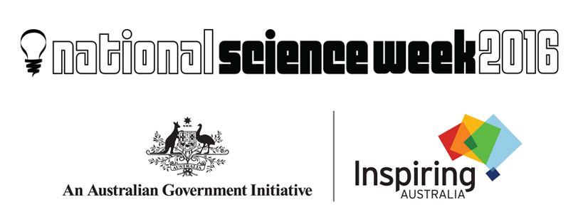 National Science Week and Inspiring Australia logos