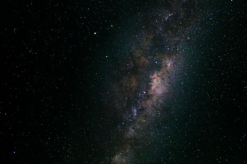 Night sky showing masses of stars