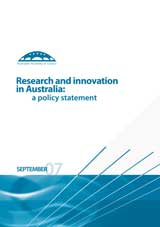 Research and innovation in Australia: a policy statement