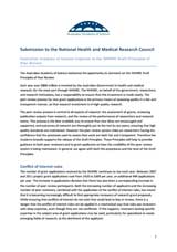 Submission—National Health and Medical Research Council draft principles of peer review