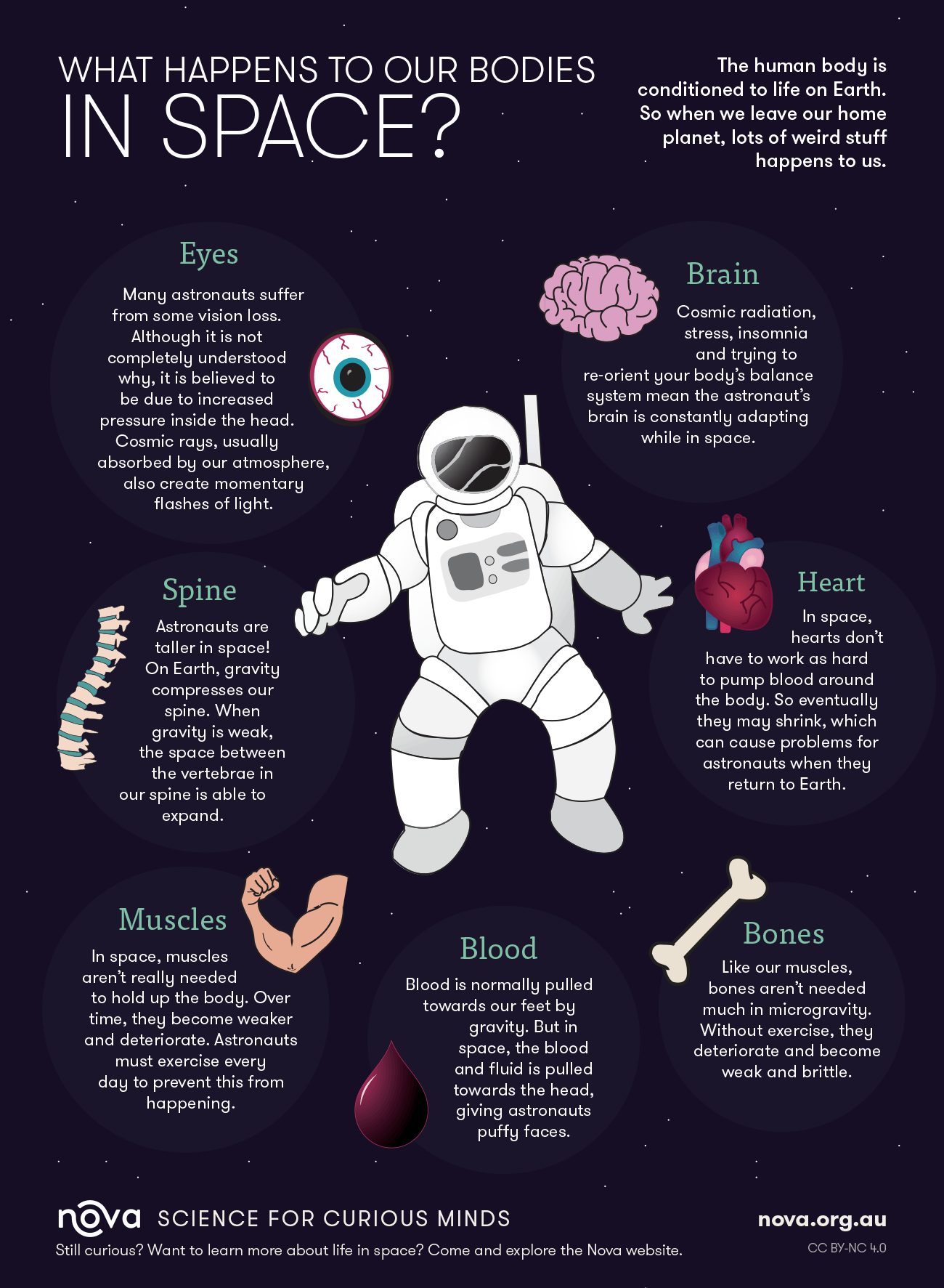 one way space travel affects the human body