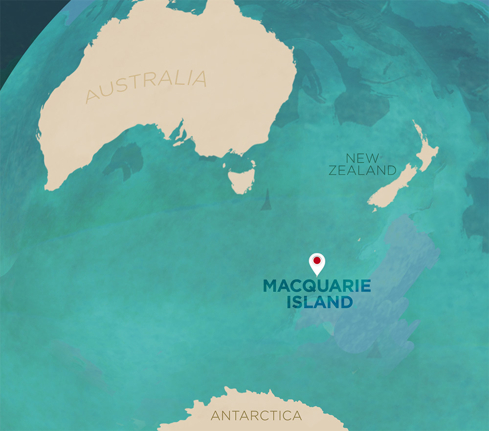 Map of Macquarie Island