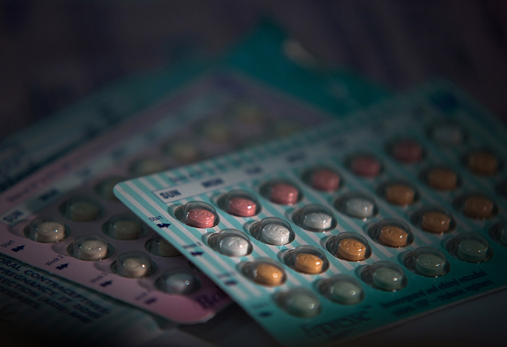 packs of the contraceptive pill for women