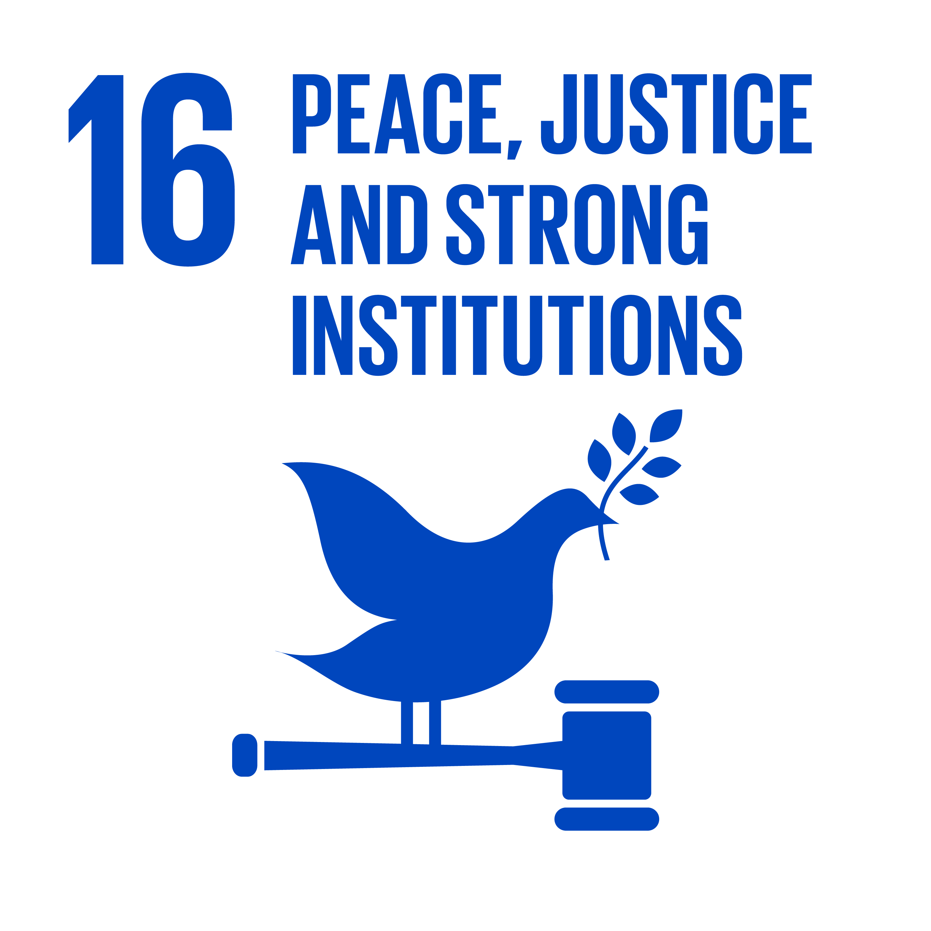 Sustainable development goals: Peace, justice and strong institutions