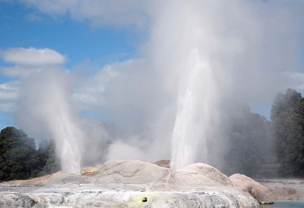 Geysers in Rotorua, New Zealand