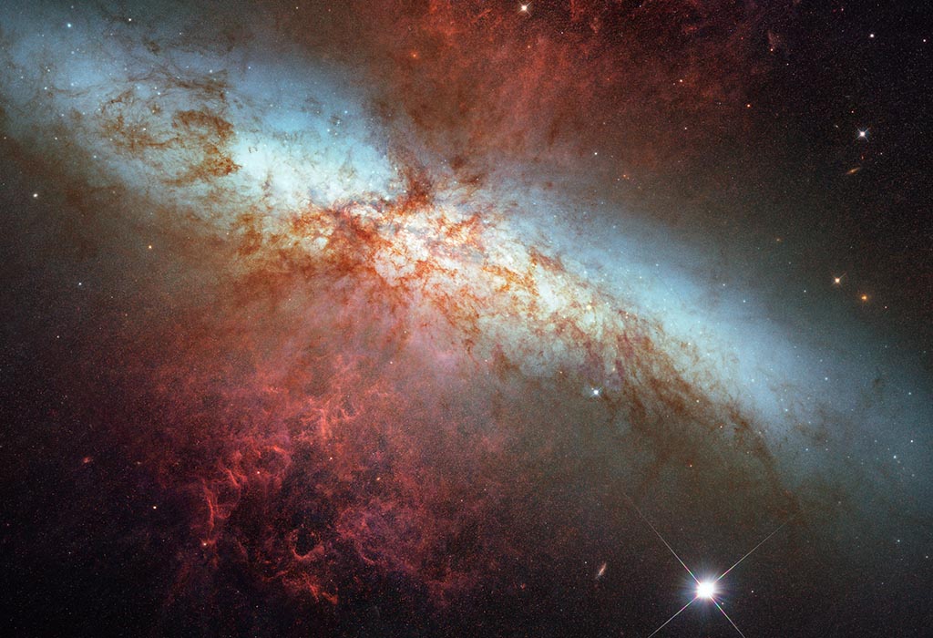 Image of a type Ia supervova in the M82 galaxy