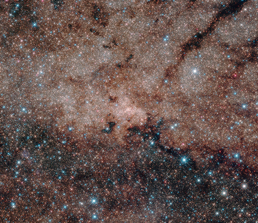An infra-red image of the centre of the Milky Way