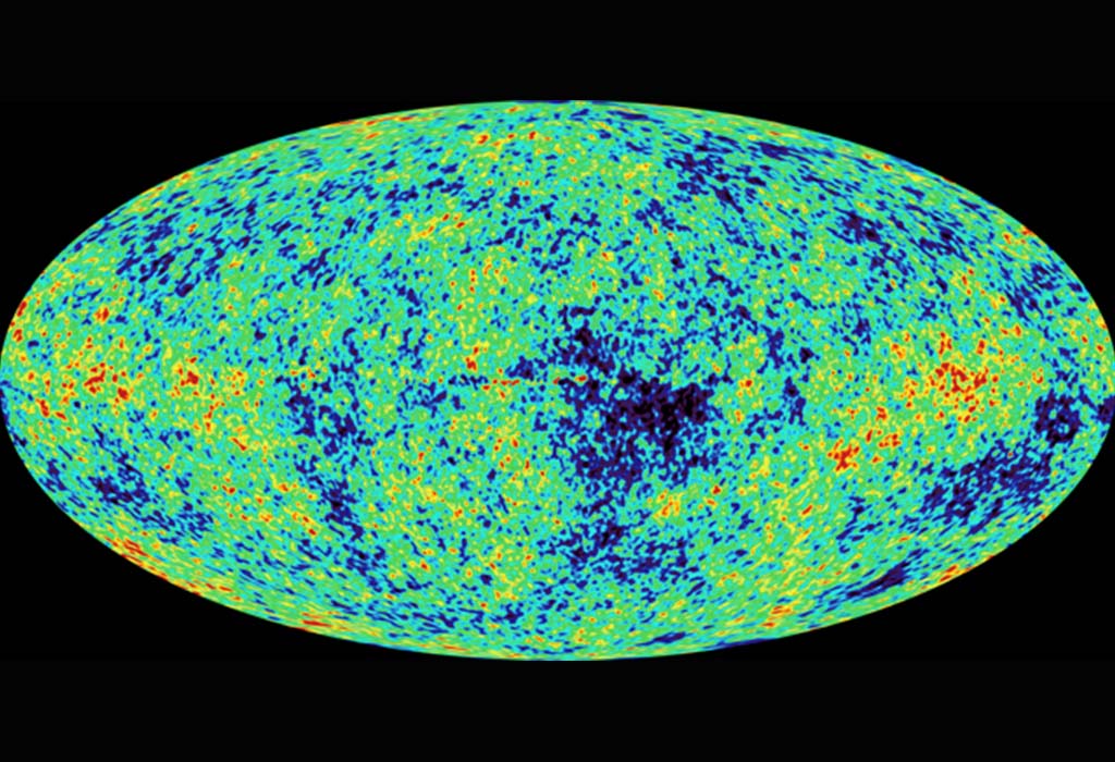 A pictorial representation of the cosmic microwave background