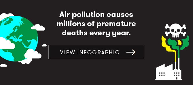 Air pollution infographic