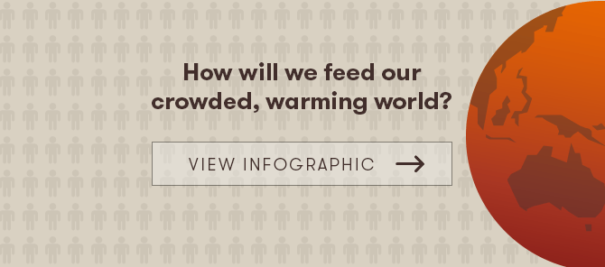 Climate change and agriculture infographic