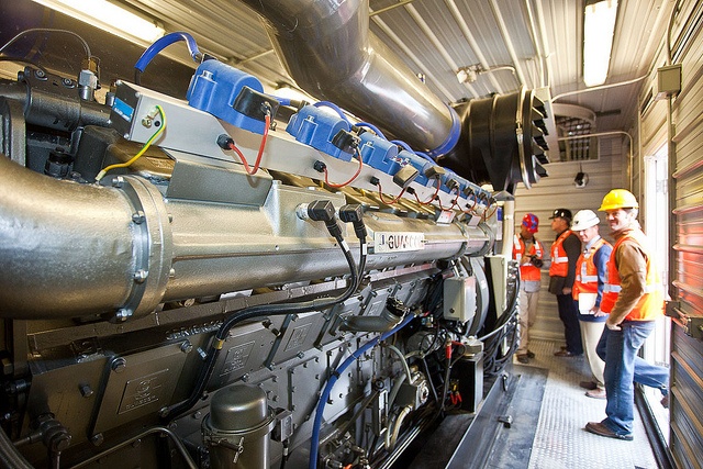 A machine, part of a methane capturing system