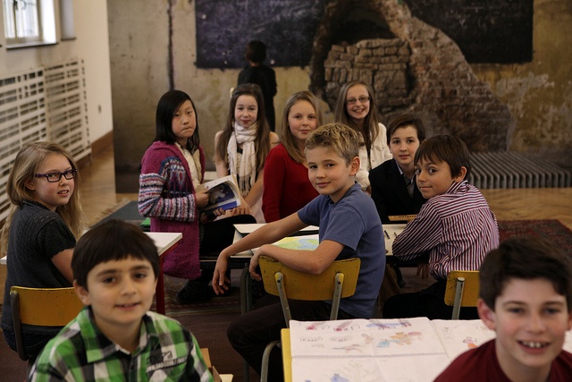 Children in a school environment