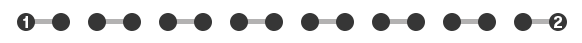 The first round structure of a tennis tournament, with first and second seeded players placed far from each other.