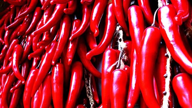 Photograph of chillies.