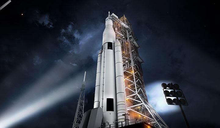 Picture of the NASA Space Launch System