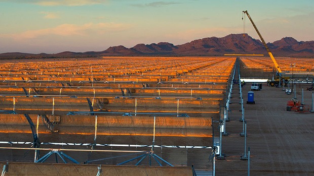 Abengoa's Solana parabolic trough plant in Arizona