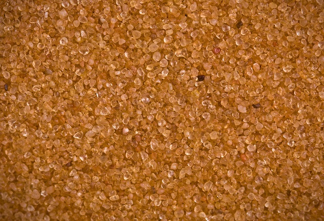 Close up view of sand from dunes in Utah, USA 