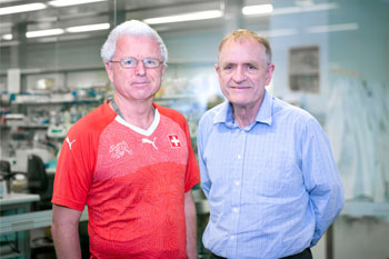 Academy Fellows Professor Andreas Strasser and Professor David Vaux.