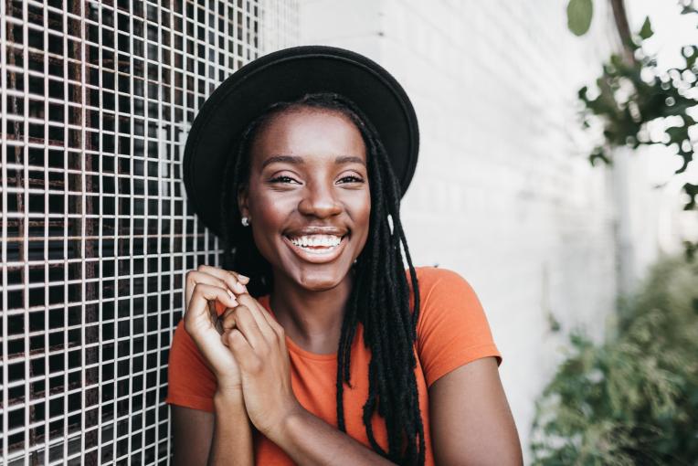 Photo of smiling woman