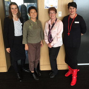 Simone Lewis, Dr Irene Cheong, Louise Rostron and Helena King