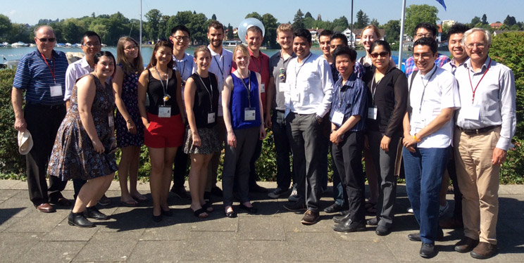 photo of the Australian delegation at the 2015 Lindau Nobel Laureate Meeting in Germany