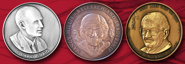 David Craig medal, Nancy Millis medal for women in science and Anton Hales medal