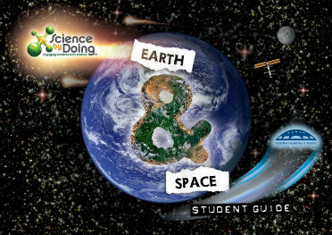 Science by Doing Earth and Space Student Guide showing the planet Earth among the stars