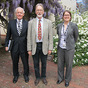 From left: Mr Tim George, Dr TJ Higgins, Ms Lisa Davidson
