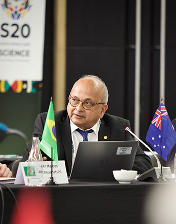 Academy Fellow Dr Surinder Singh at the Science20 meeting in Pretoria, South Africa.