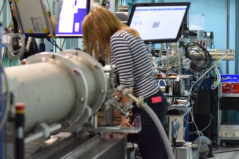 Katie Sizeland at ANSTO's Australian Synchrotron