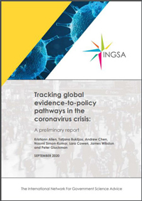 Tracking global evidence-to-policy pathways in the coronavirus crisis: A preliminary report