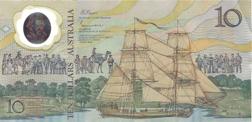 Bicentennial $10 banknote