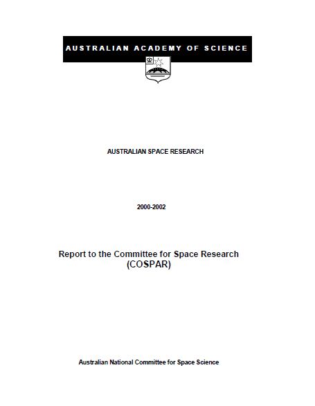 Report—Australian Space Research, 2000-2002