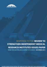 Submission—Review to strengthen independent medical research institutes issues paper
