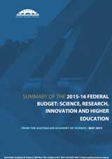 Summary—2015-16 federal Budget: science, research, innovation and higher education