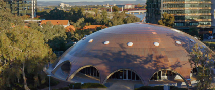 Shine Dome from the air