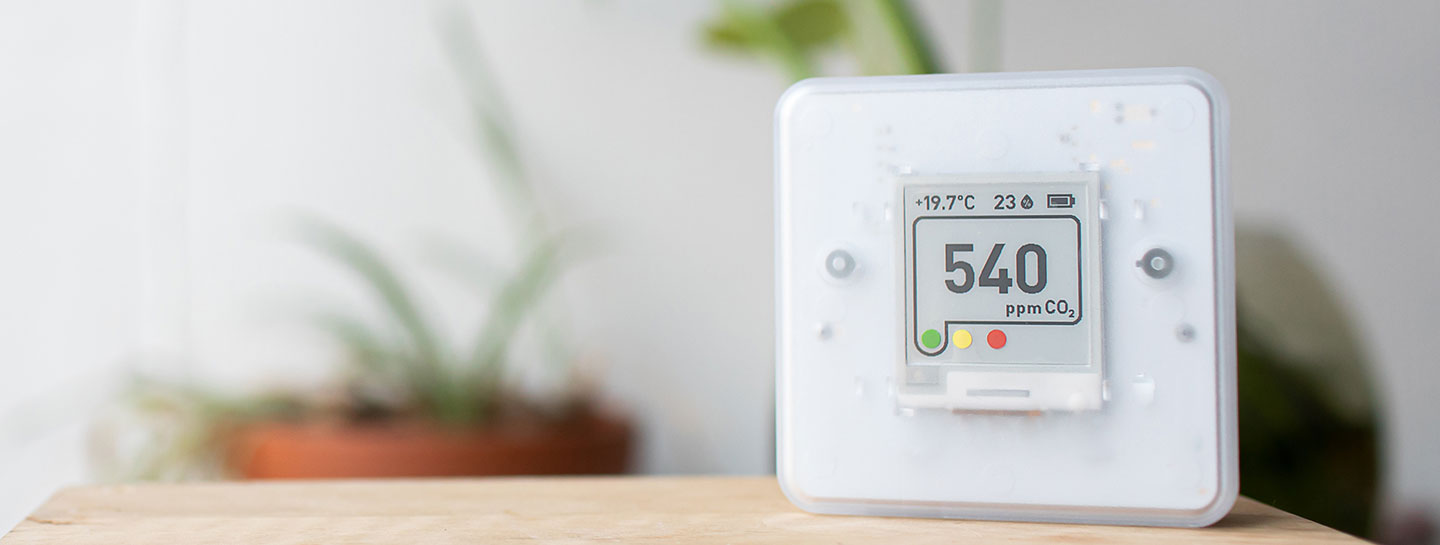 Air quality sensor reads 540 ppm CO2