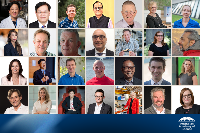A collage of the cohort of new Fellows and Corresponding Members for 2026