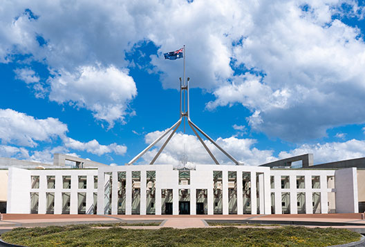 Parliament House in Canberra