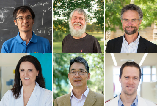A collage of six headshots of smiling scientists