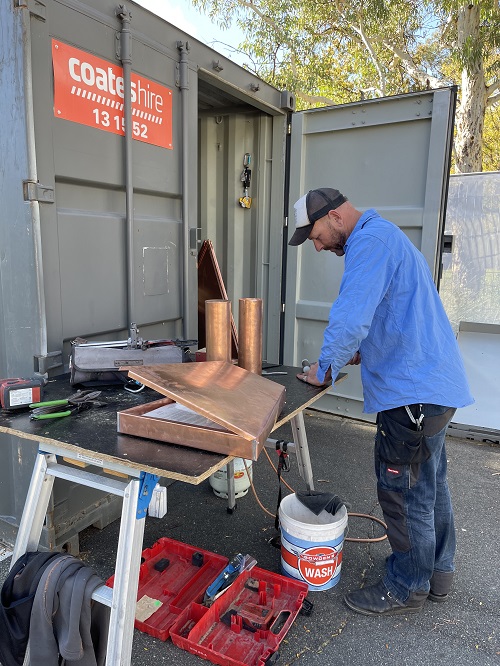 Time capsule with Fellows’ messages for the future placed under Dome