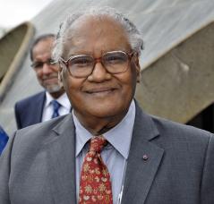 Professor CNR Rao being admitted to the Australian Academy of Science as a corresponding member.