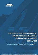 Summary—2016–17 federal Budget: science, research, innovation and higher education
