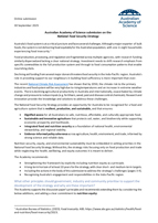 Submission—National Food Security Strategy