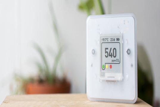 Air quality sensor reads 540 ppm CO2